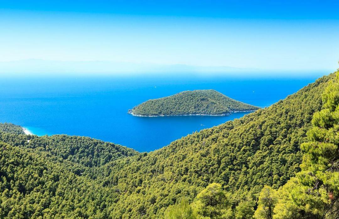 Vainas Belvedere Villa Skopelos Town Exterior foto